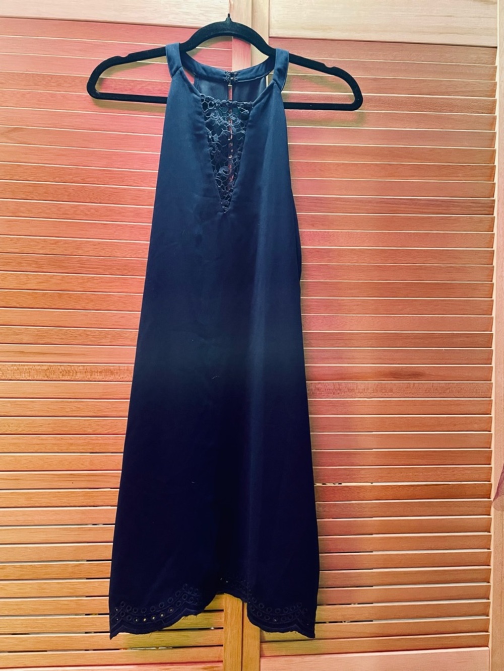 NWT! Greylin Navy Halter Dress, Size M